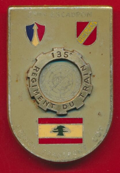 insigne-beyrouth-observateur-france-onu-135-regiment-train-french-transport-coy-2eme-escadron