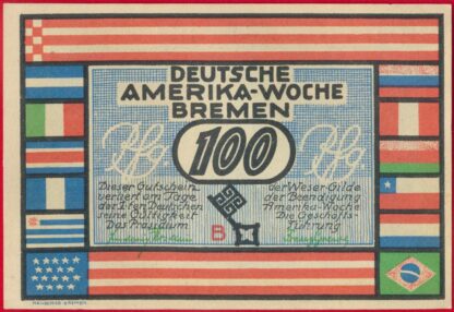 allemagne-bremen-100-pfennig-deutsche-amerika-woche