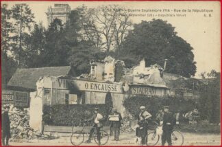 cpa-senlis-gjuerre-septembre-1914-rue-republique-encausse-restaurant