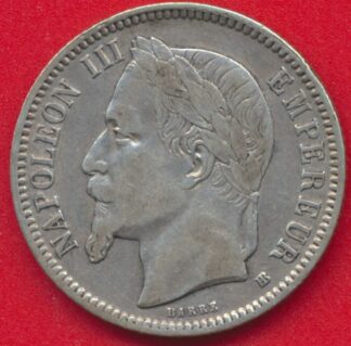 1-franc-napoleon-III-1867-bb-strasbourg-vs