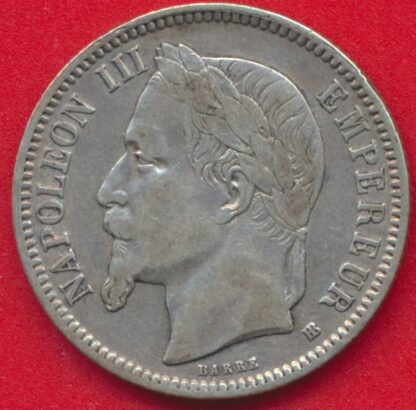 1-franc-napoleon-III-1867-bb-strasbourg-vs