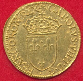 charles-ix-ecu-or-soleil-1567-b-rouen