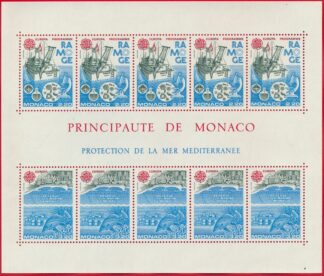 monaco-timbres-bloc-europa-ramoge-protection-mer