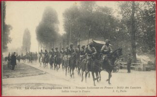 cpa-guerre-europeenne-1914-troupes-indiennes-france-lancieres