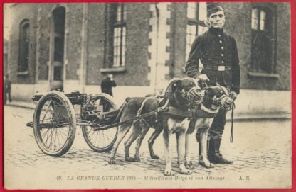 cpa-guerre-europeenne--mitrailleuse-belge-attelage