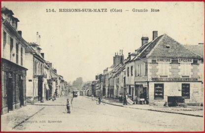 cpa-ressons-sur-matz-oise-grande-rue