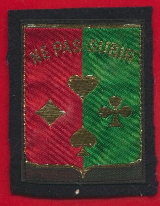 insigne-epaule-tissu-signe-carte-ne-pas-subir-14-division-infanterie