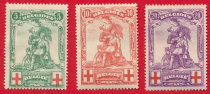 lot-timbres-croix-rouge-belgique-merode