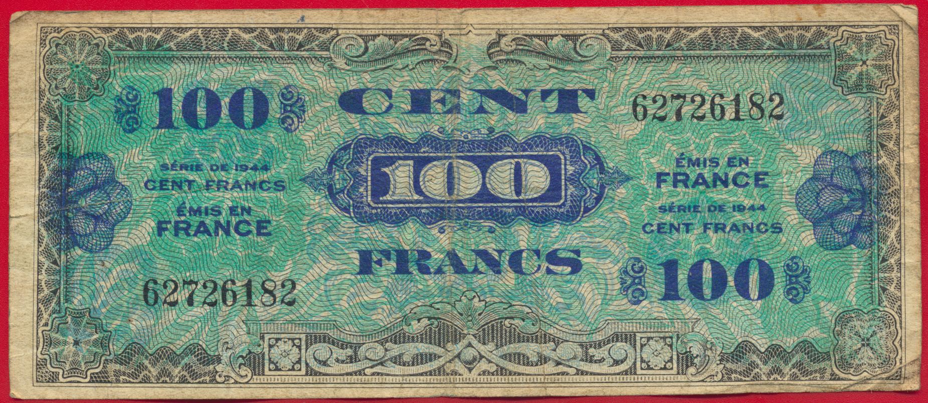 100-francs-drapeau-1944-6182