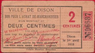 belgique-bon-2-centimes-dison-1918