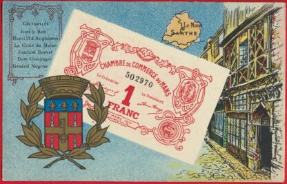 cpa-billet-necessite-un-franc-le-mans-chambre-commerce