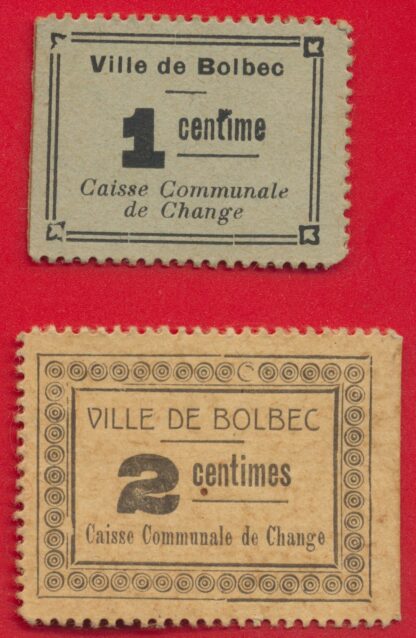 lot-billet-ticket-carton-reims-1-c2-centimes-10-c-bolbec-caisse-communale-change