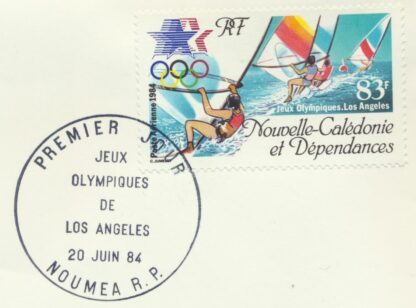 nouvelle-caledonie-enveloppe-1-er-jour-jeux-olympiques-voile-los-angeles-1984-vs