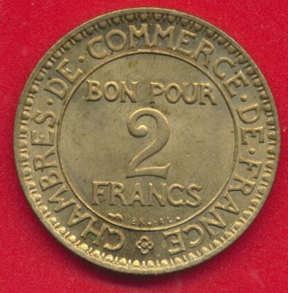 2 Francs - Chambre de Commerce -1924 – Image 2