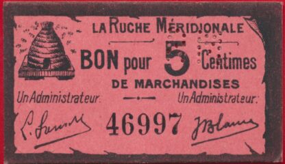 billet-necesstie-ticket-carton-la-ruche-meridionale5-centimes