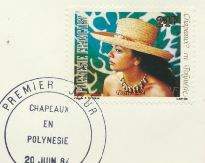 Polynesie-Française - Série Chapeaux - enveloppe 1er jour – Image 4