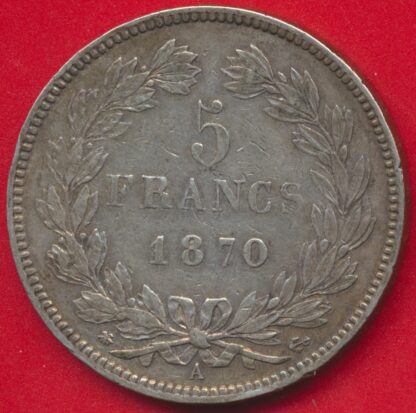 5 Francs - 1870 A - Cérès sans légende – Image 2