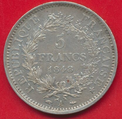 5 Francs - Hercule - 1848 A – Image 2