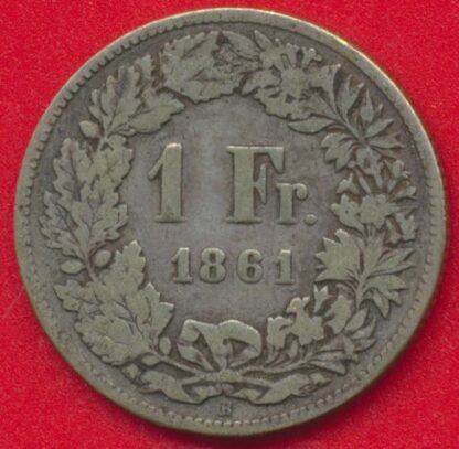 SUISSE - Franc - 1861 – Image 2