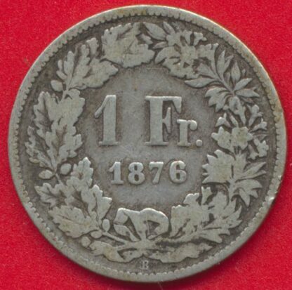 SUISSE - Franc - 1876 – Image 2